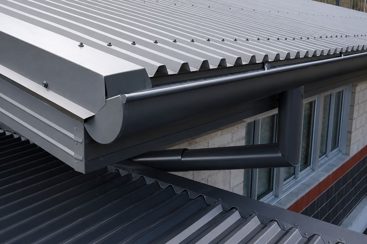 Roof and gutter maintenance on a managed property