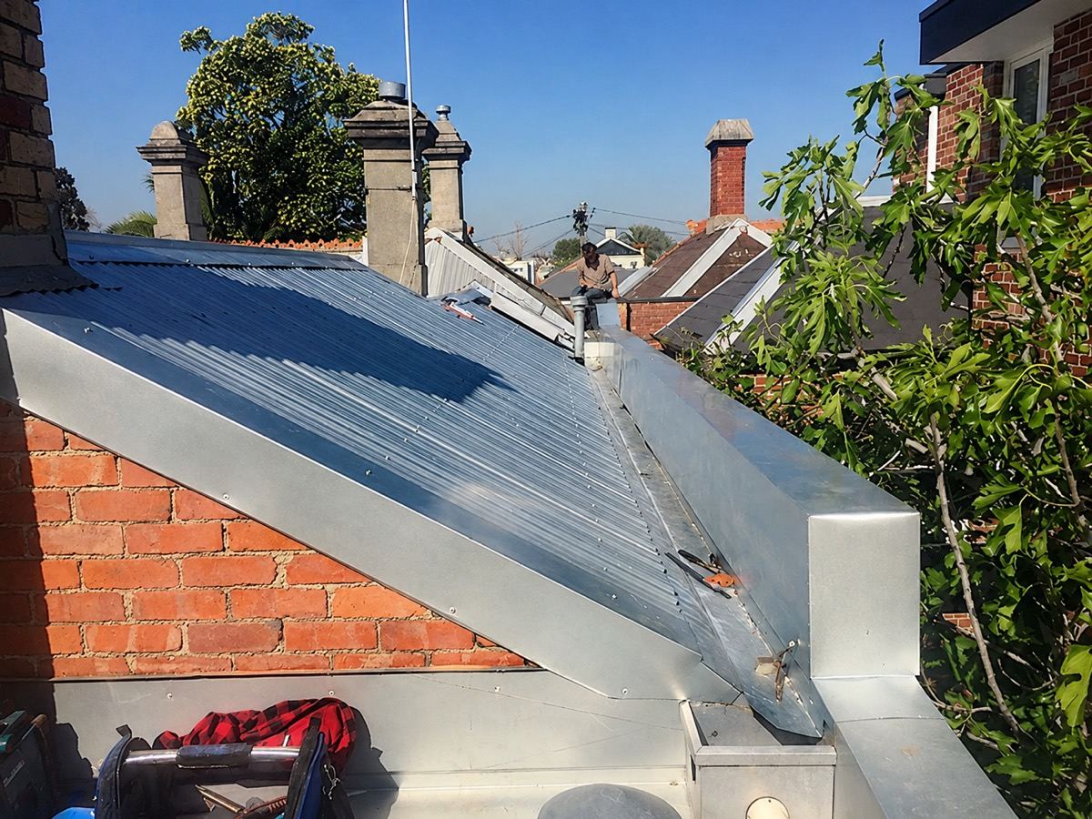 Metal roofing and guttering work